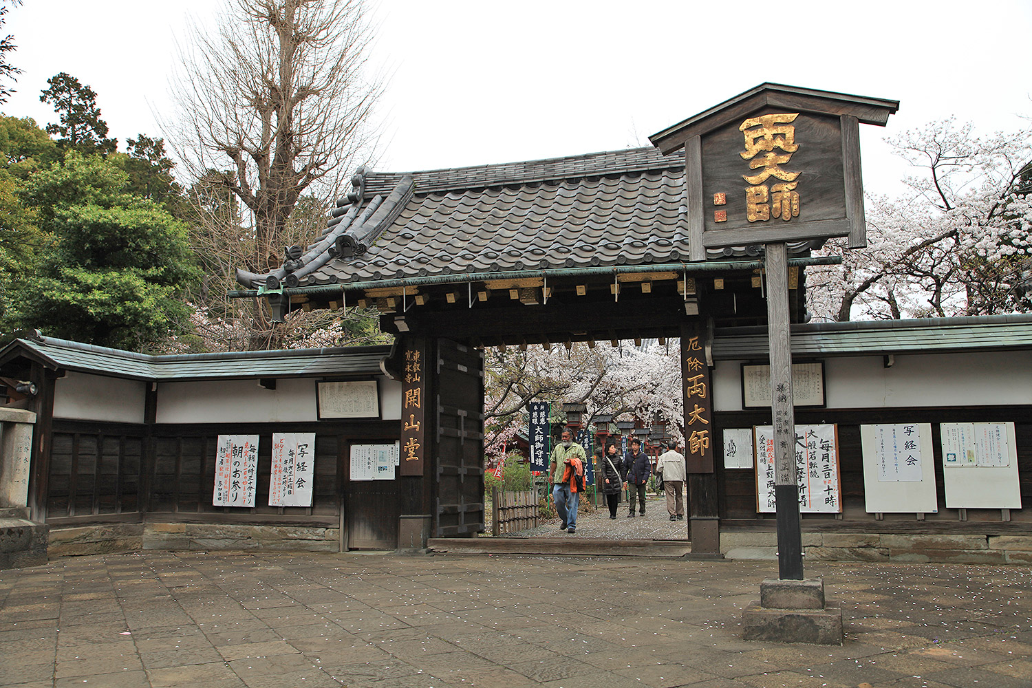 上野両大師　御車返しの桜 